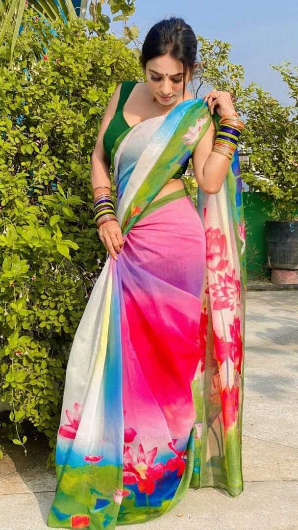 Chandini,silk,saree,with,print,for,women