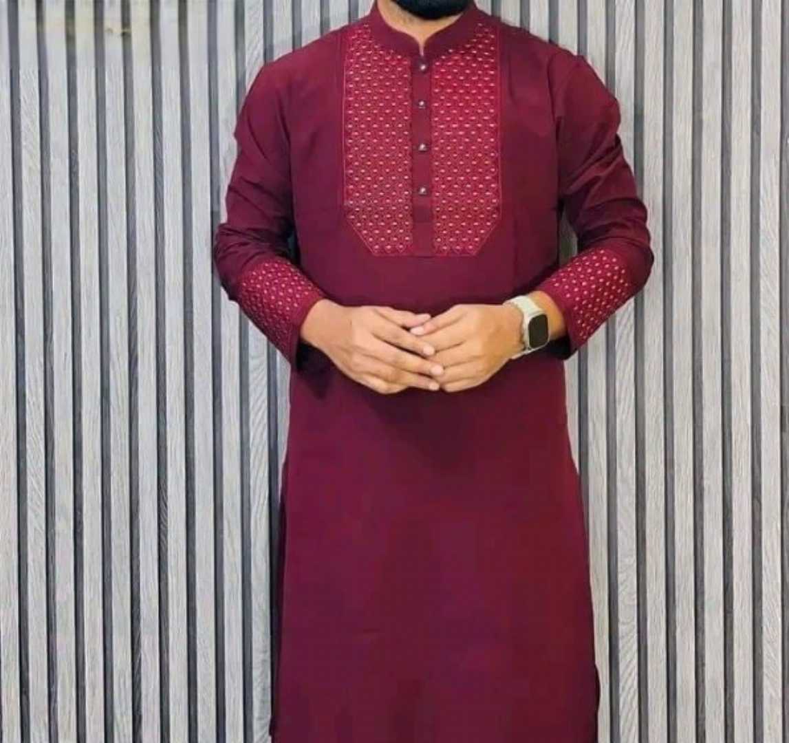 Embroidered,Tencel,Cotton,Panjabi