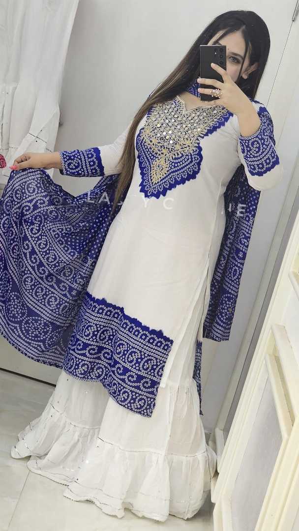 Mohua,Cotton,Sharara,Kameez,Set,Mohua,Cotton,Sharara,Kameez,Set,