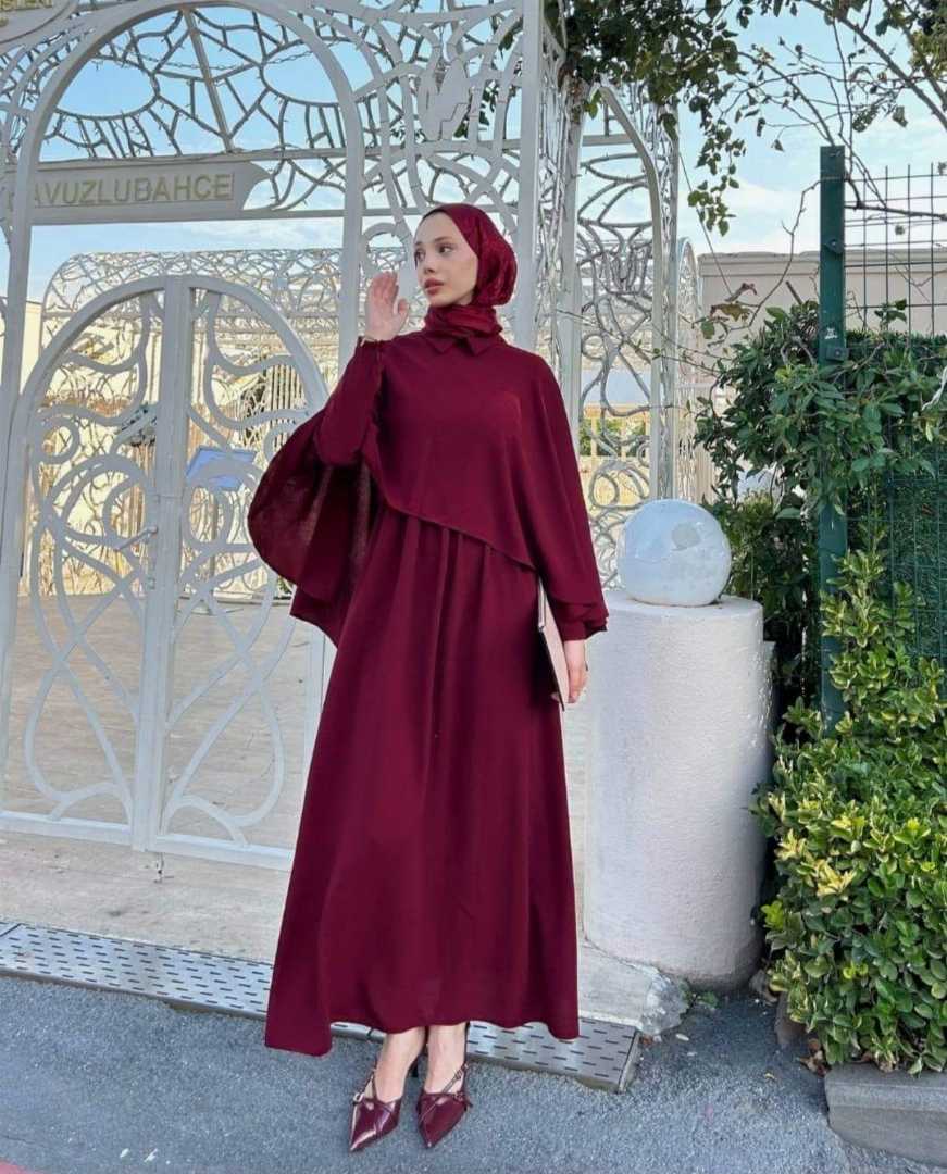 Rose,Petals,Abaya,(With,Out,Hizab)